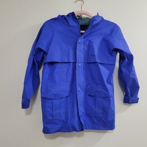 L.L. bean blue raincoat blue kids S